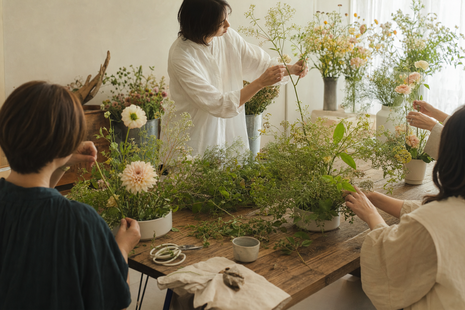 小花日和工作室的小班花藝課